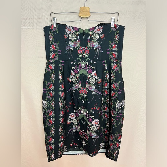 NWT City Chic mirror peacock strapless dress - Picture 10 of 12